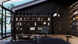 Black Albatros modern villa concept 18-Game-Room (16)