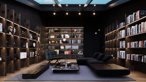 Black Albatros modern villa concept 18-Game-Room (17)