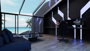 Black Albatros modern villa concept 18-Game-Room (18)