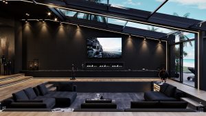 Black Albatros modern villa concept 18-Game-Room (6)