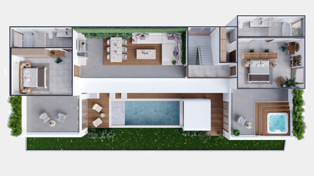 Sergo estate villa for sale rawai second floor