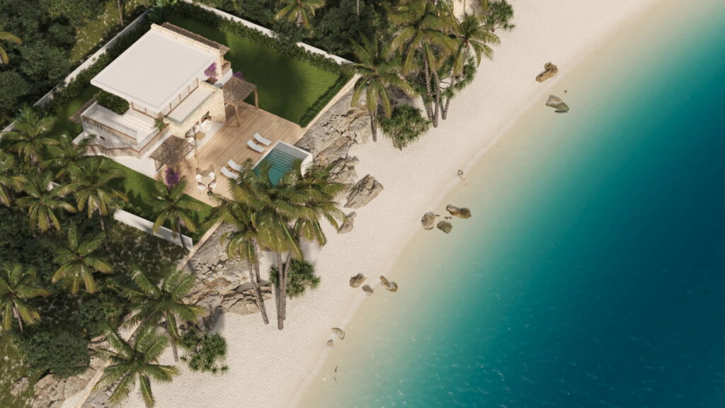 02 exterior a zanzibar sea view villa 3d rendering 24