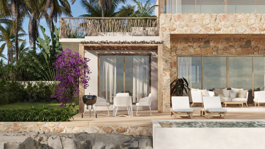 06 exterior a zanzibar sea view villa 3d rendering 10