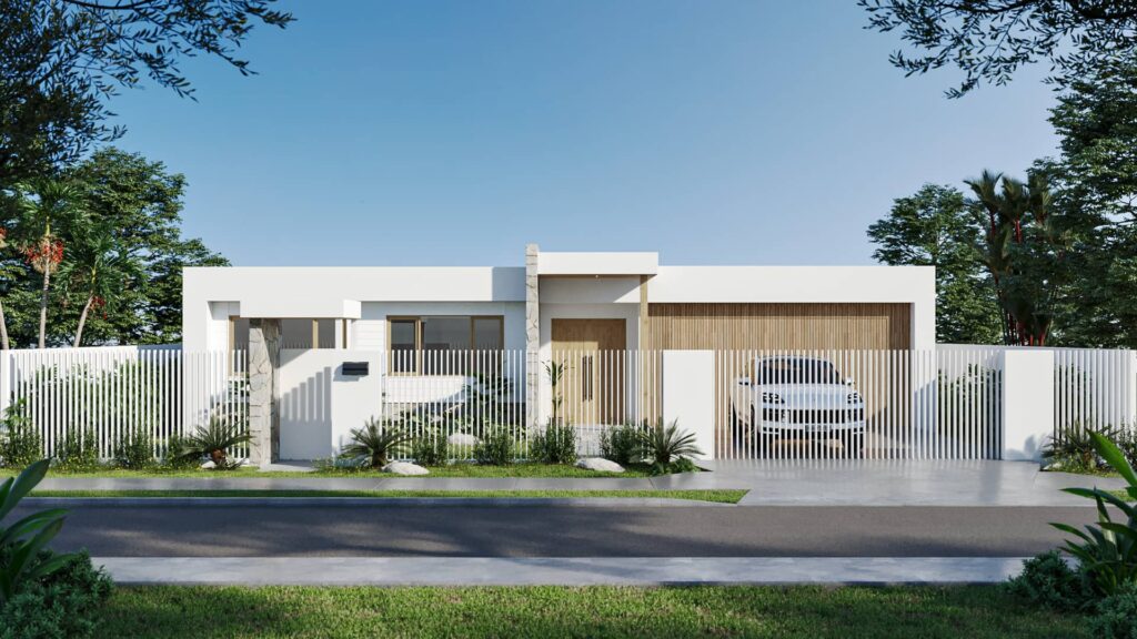 Luxury villa gold coast australia 3d rendering 1