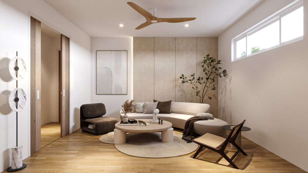 Luxury villa gold coast australia 3d rendering 14