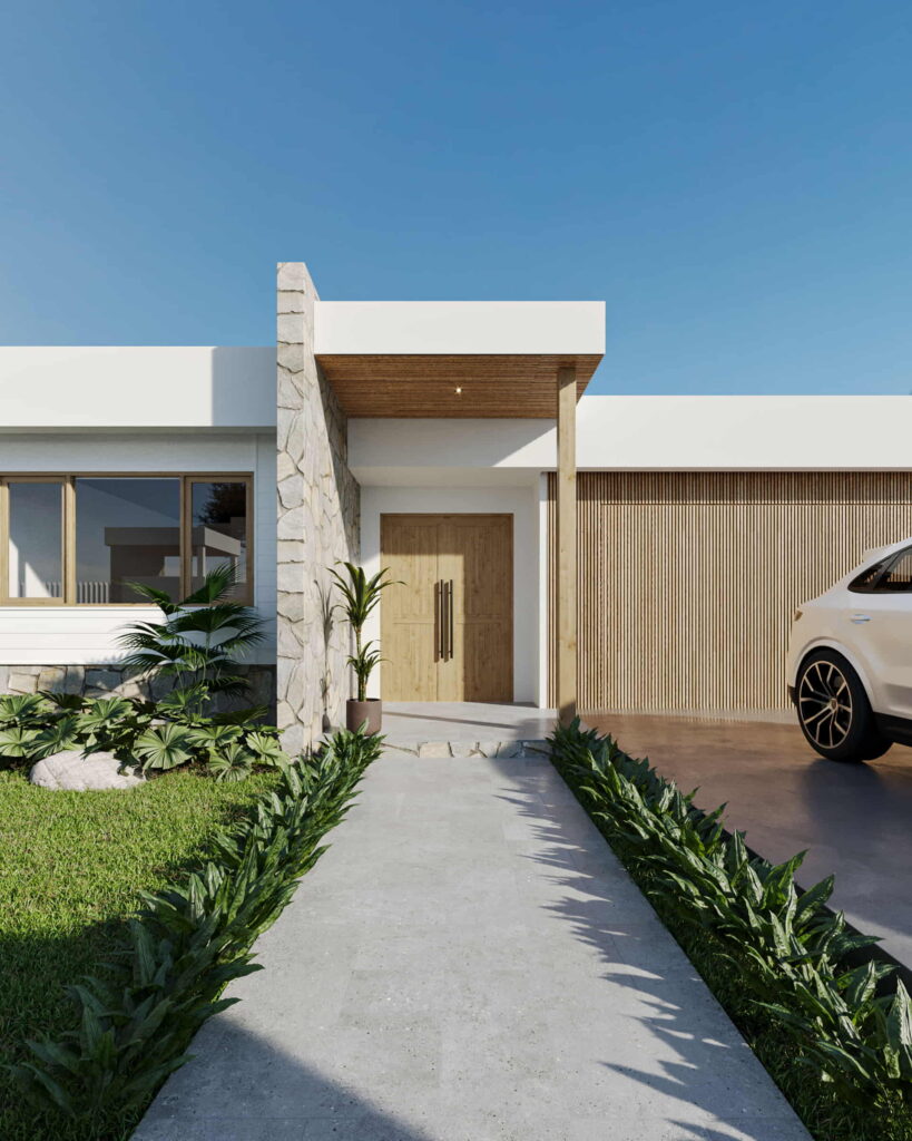 Luxury villa gold coast australia 3d rendering 3