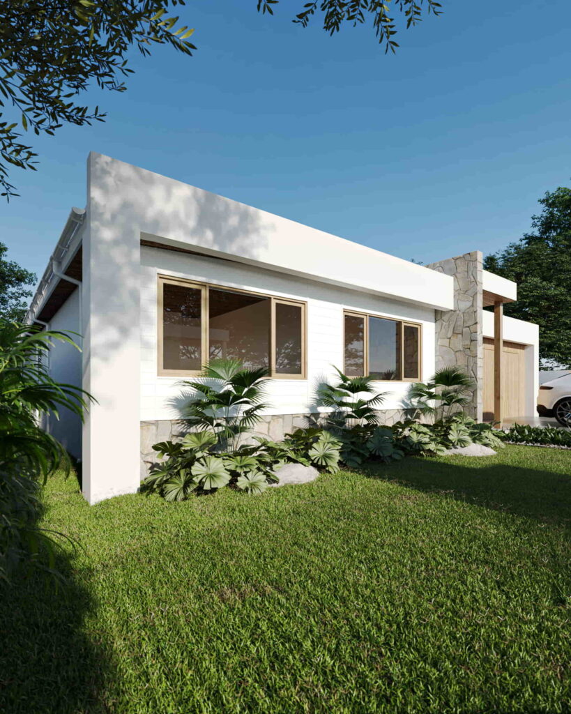 Luxury villa gold coast australia 3d rendering 4