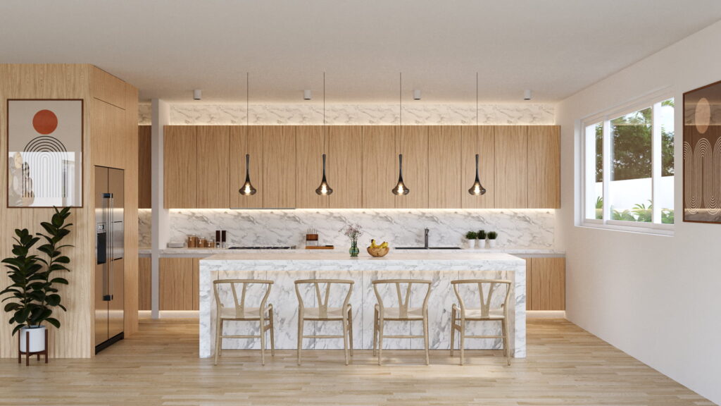 Luxury villa gold coast australia 3d rendering 7