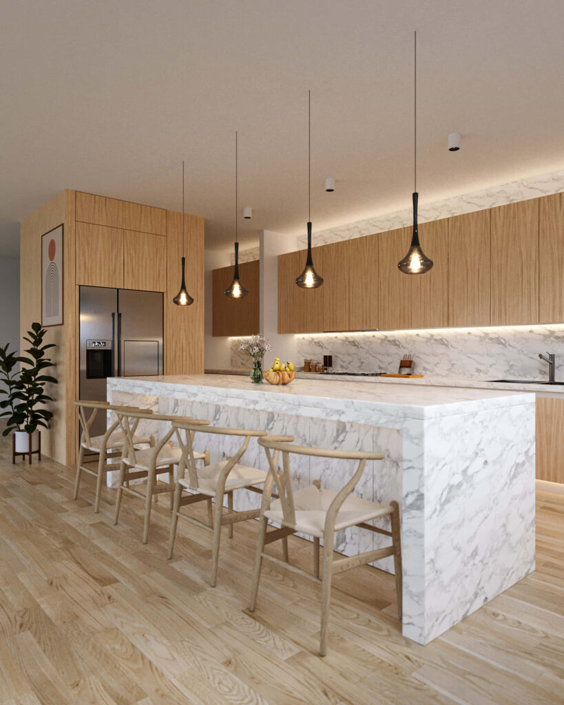 Luxury villa gold coast australia 3d rendering 8