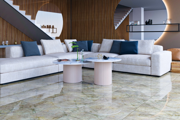 3d floor and walls sofa